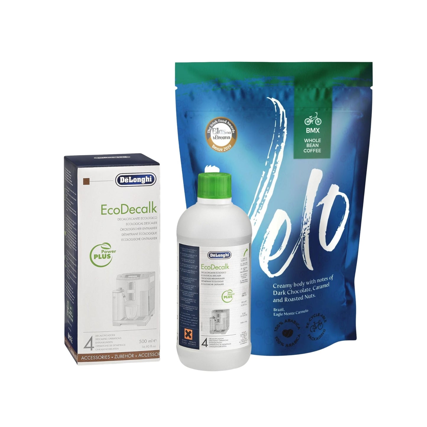 De'Longhi EcoDecalk Water Descaler 500ML & Coffee Bundle - Velo Coffee Roasters