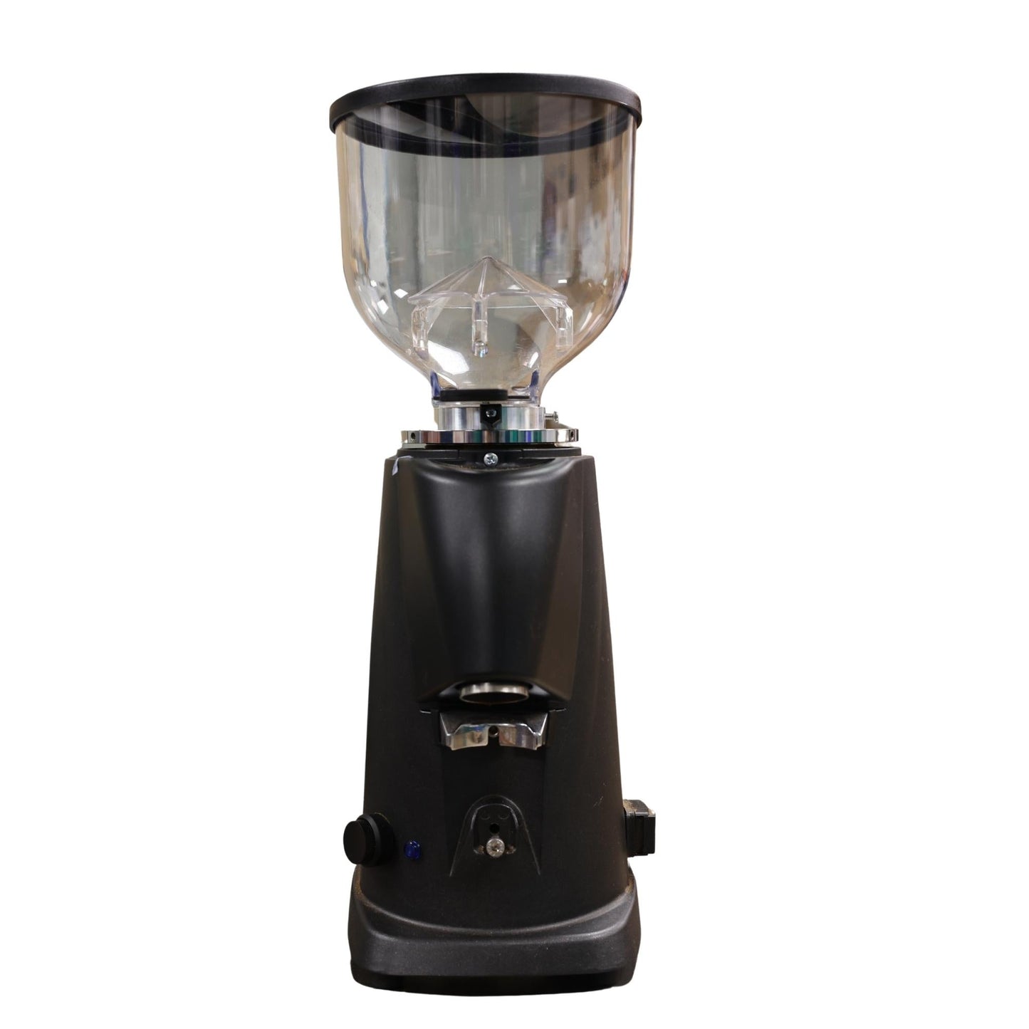 Fiorenzato F4 E Grinder - Black Grinder body with Clear Bean hooper with Black Lid - Velo Coffee Roasters