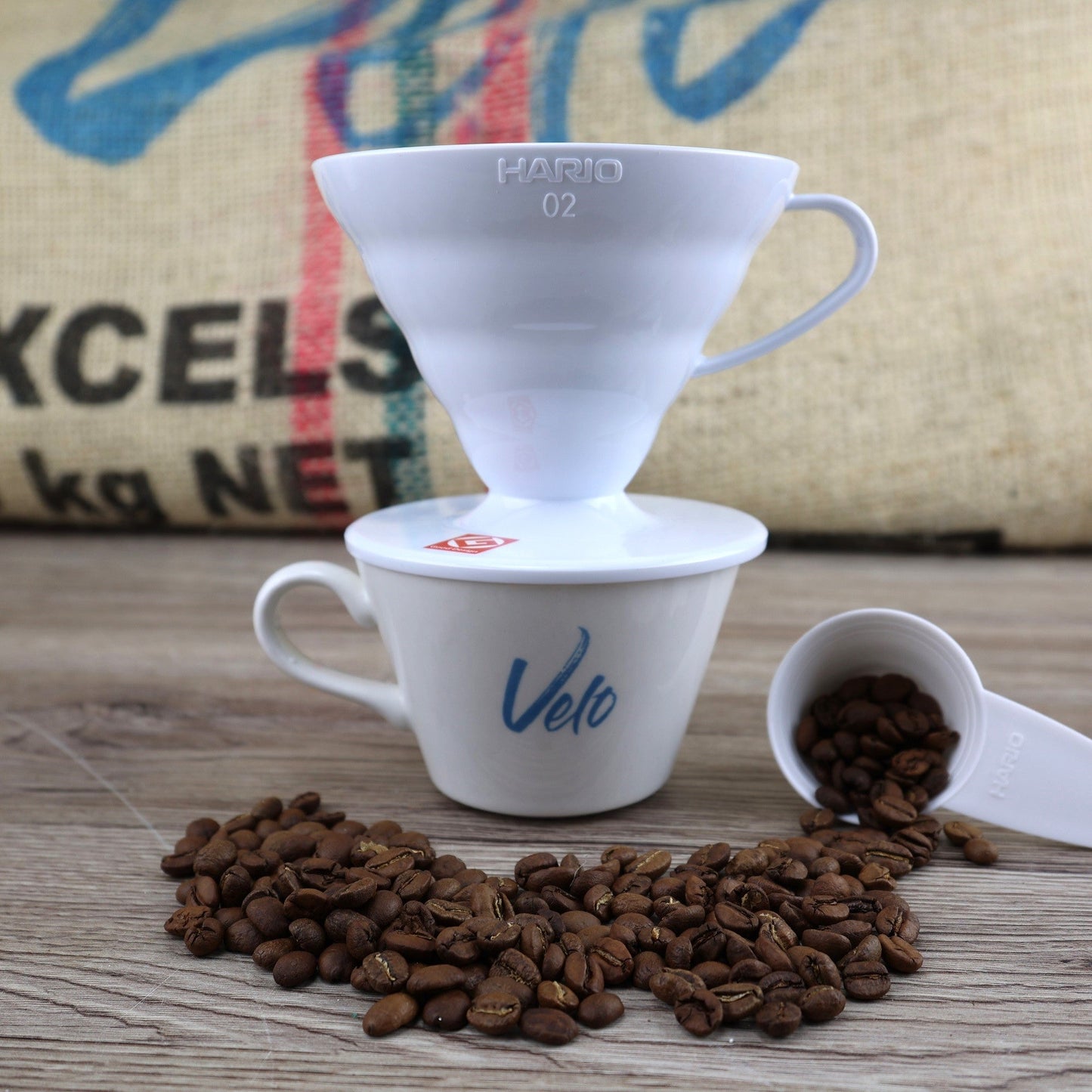 Hario V60 Dripper - White - Velo Coffee Roasters