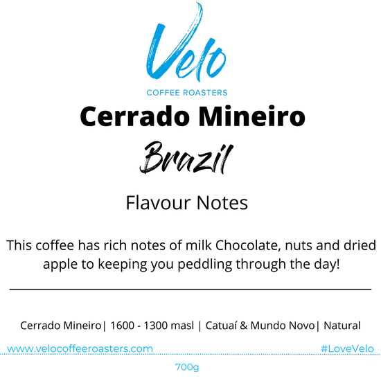 Cerrado Mineiro 200g Coffee Bag Brazil - Velo Coffee Roasters