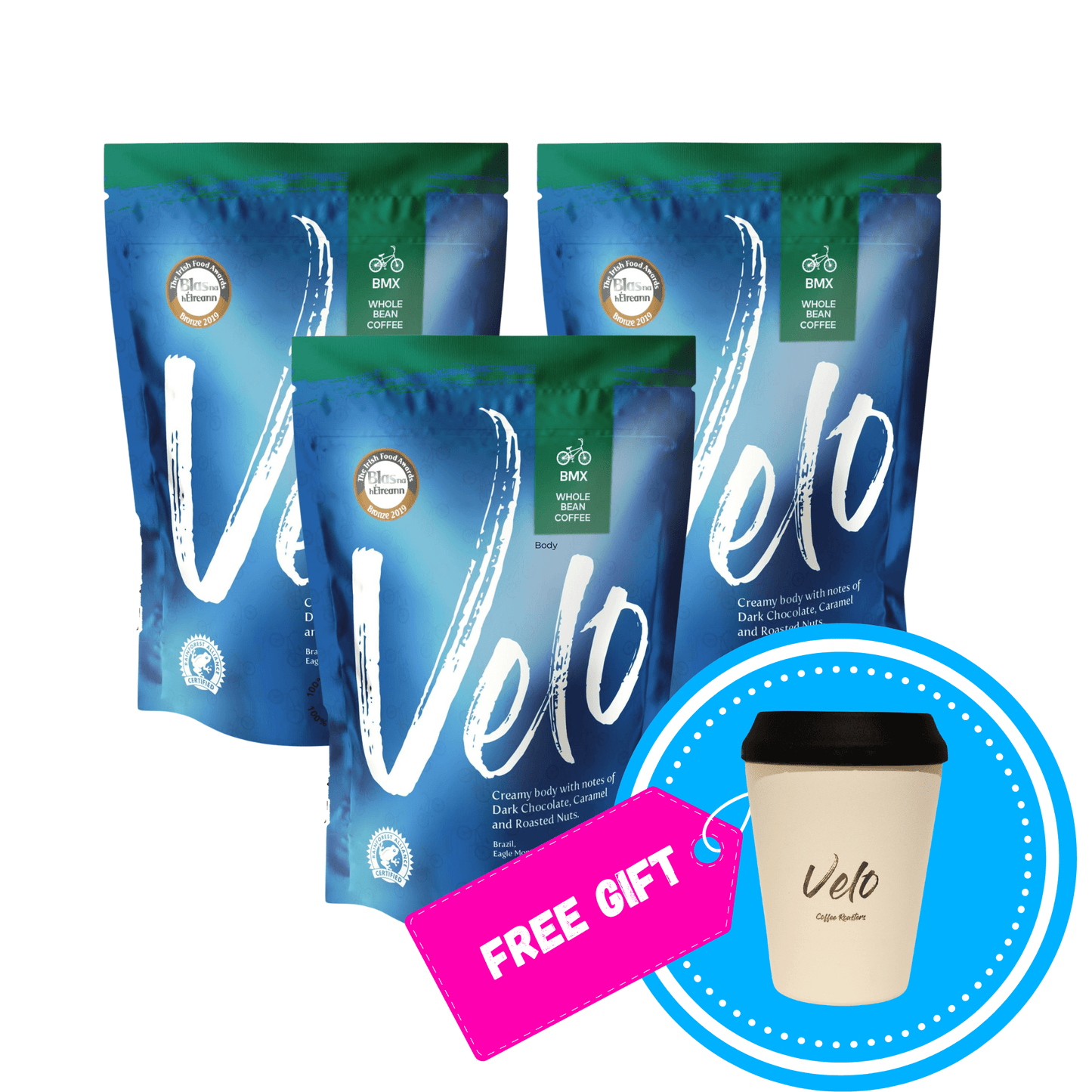 Velo BMX 700g Coffee Bundle Brazil with Free Gift - Velo Coffee Roasters