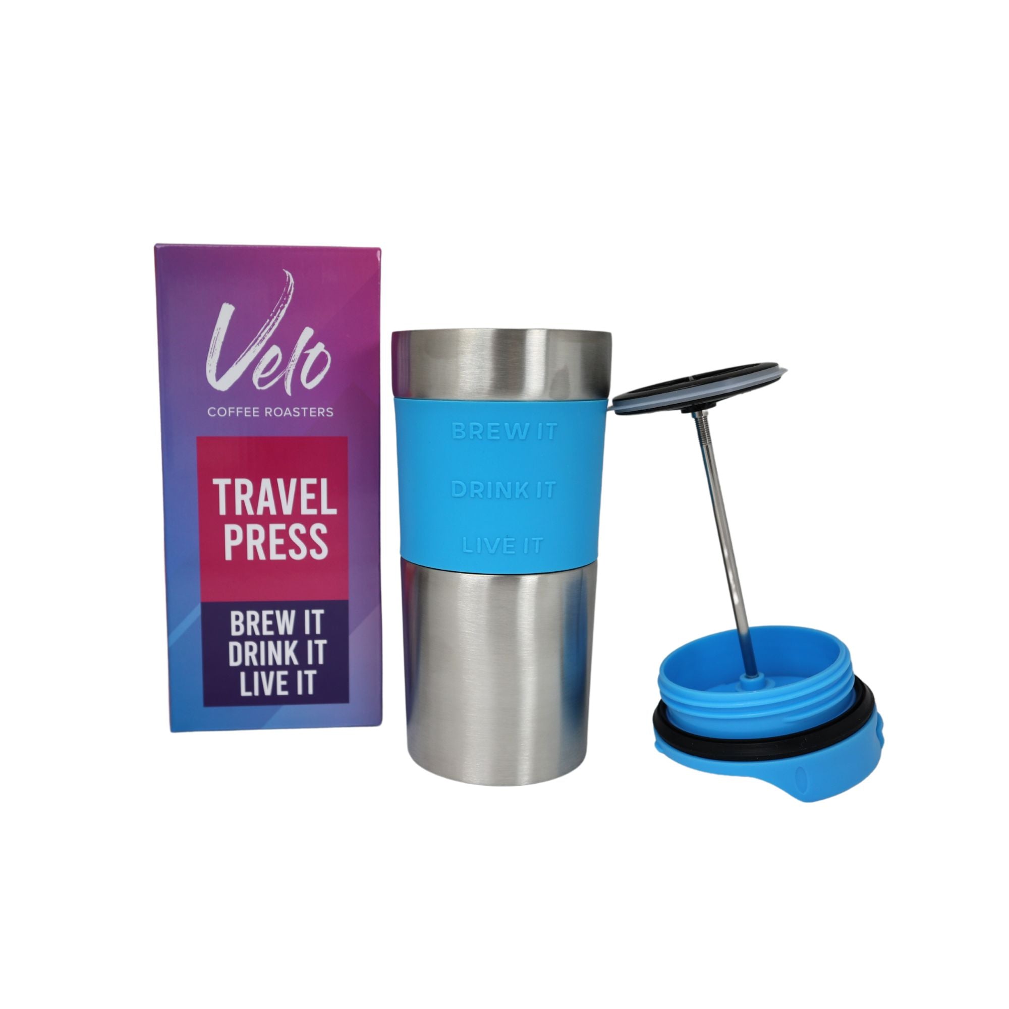 Velo Coffee + Protein and Travel Press Gift Set - Velo Coffee Roasters