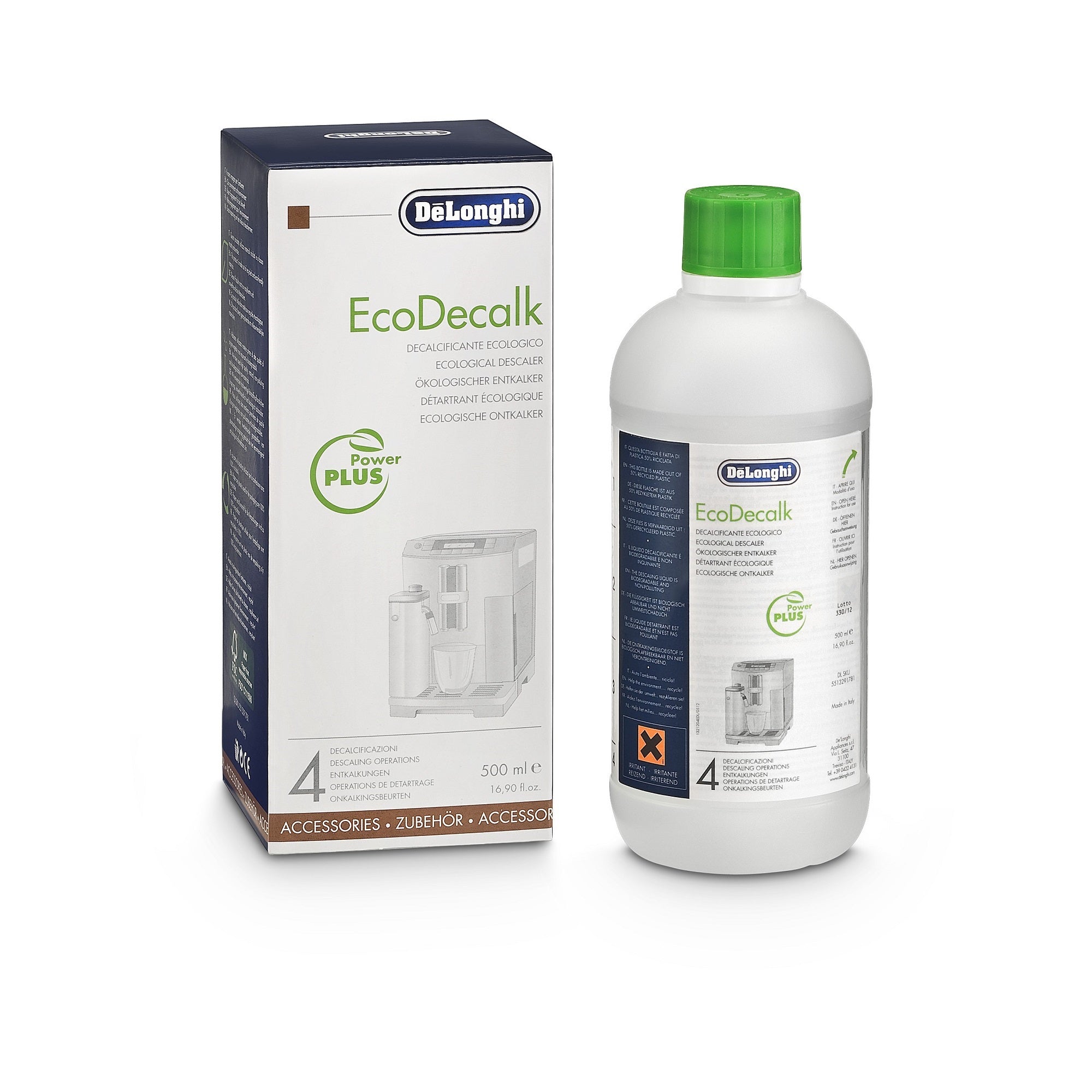 【factory outlet】 DeLonghi Descaler EcoDecalk DLSC500, 500ml Universal ... Delonghi coffee machine descaling solution