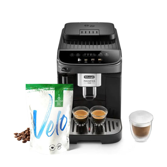 De'Longhi Magnifica Evo - Bean To Cup Espresso Coffee Machine - Black - ECAM290.21.B - Velo Coffee Roasters