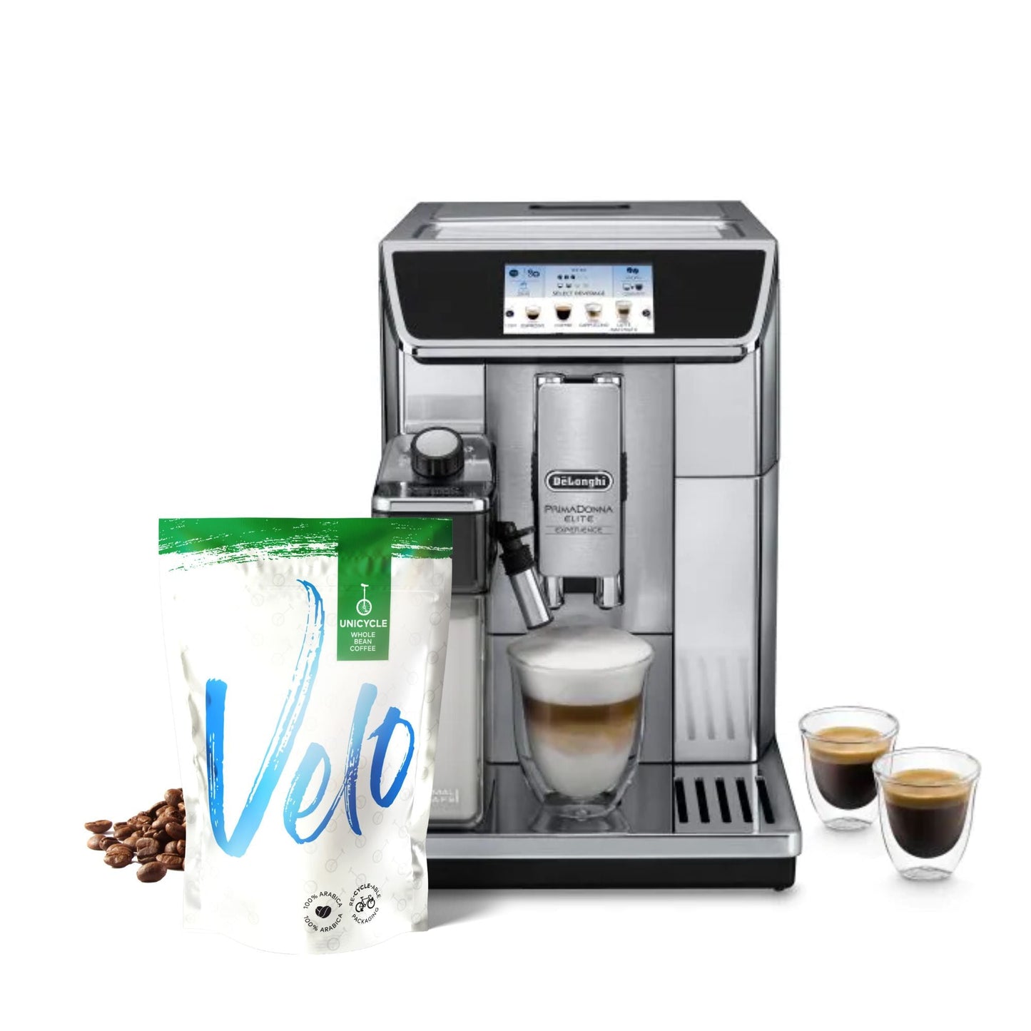 De'Longhi PrimaDonna Elite - Bean To Cup Espresso Coffee Machine - ECAM650.85.MS - Velo Coffee Roasters