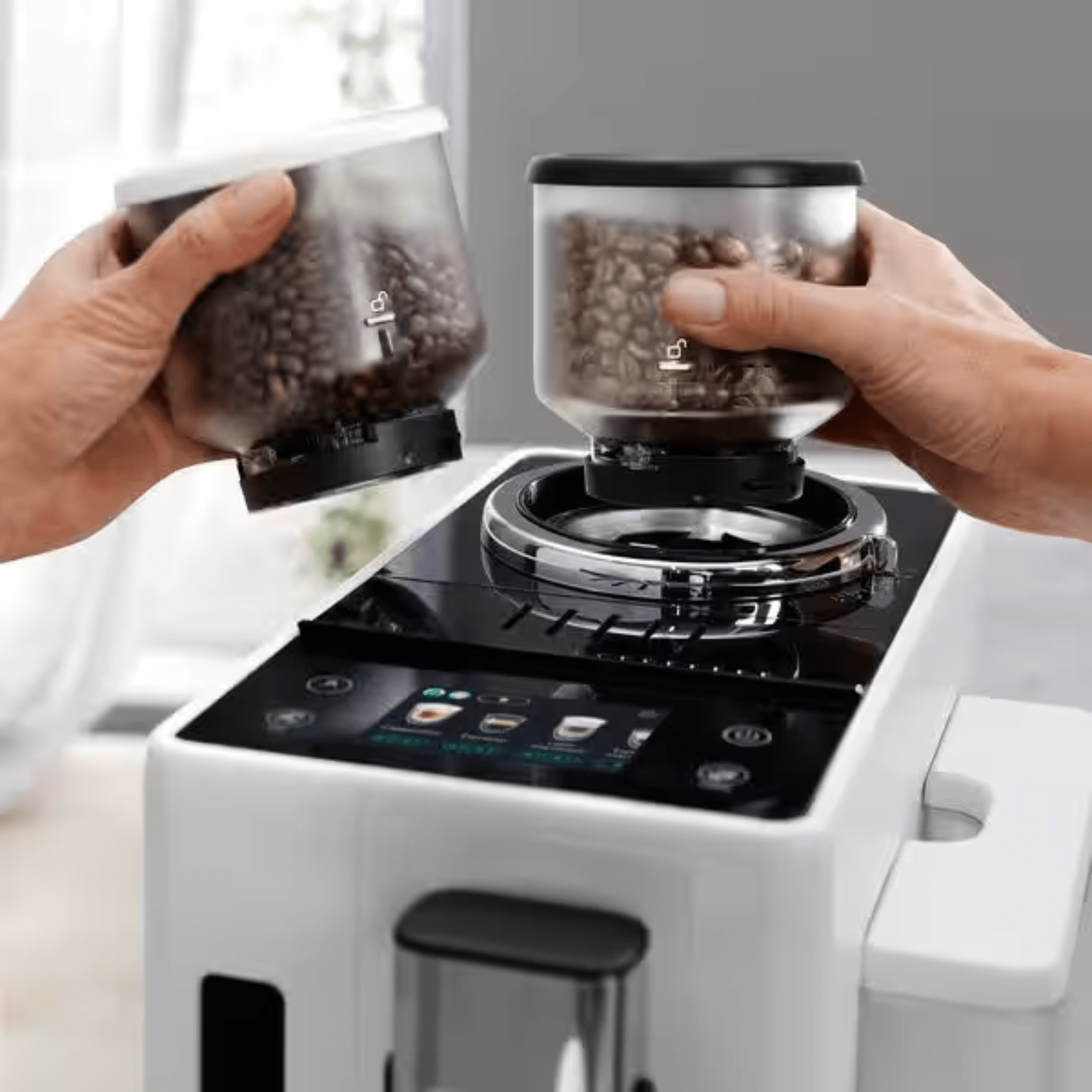 De'Longhi Rivelia - Bean To Cup Espresso Coffee Machine - EXAM440.55.W - Velo Coffee Roasters