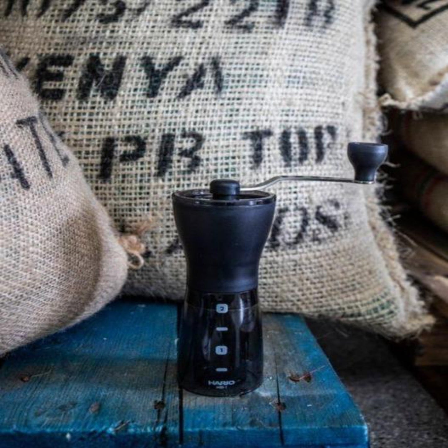 Hario Handheld Coffee Mill Grinder - Velo Coffee Roasters