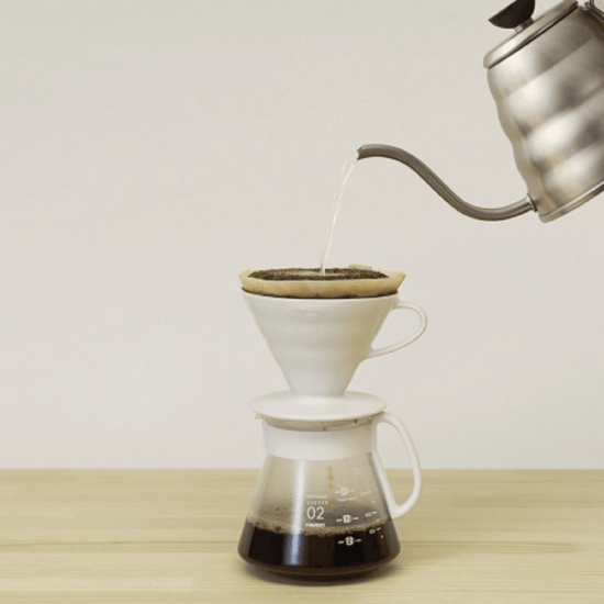 Hario V60 White Pour Over Kit - 02 Size - Velo Coffee Roasters
