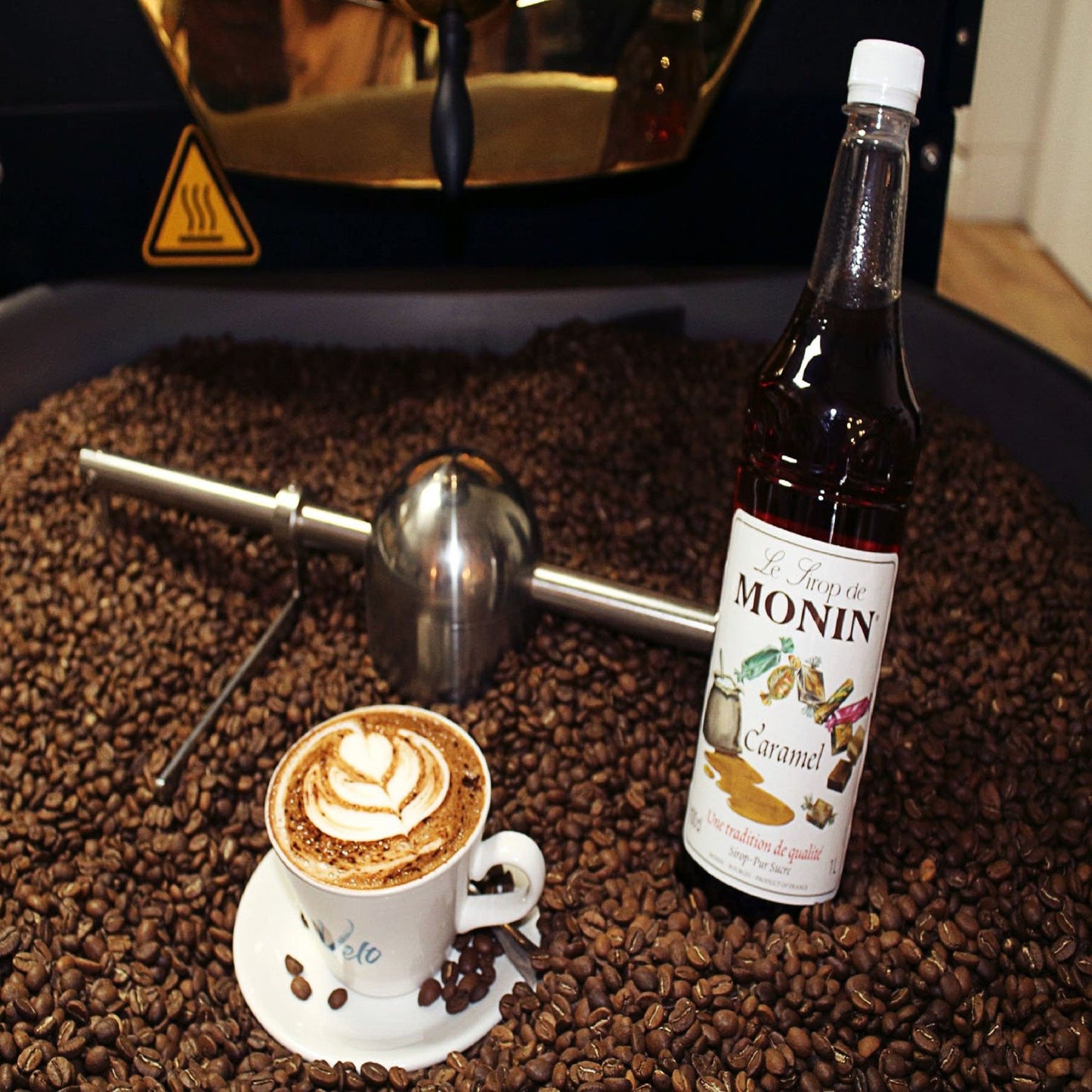 Monin Caramel Syrup 1ltr - Velo Coffee Roasters