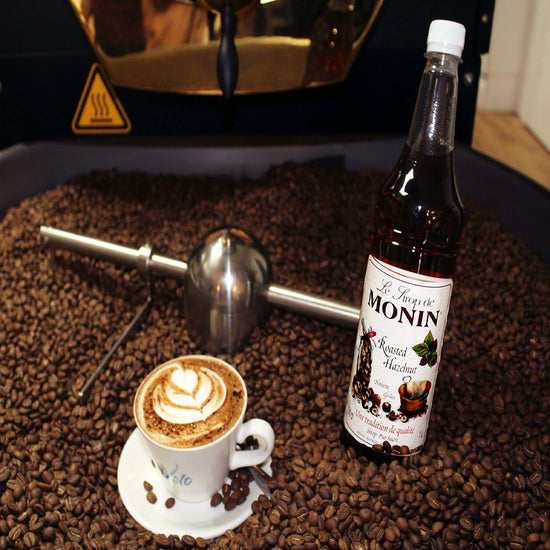 Monin Roasted Hazelnut Syrup 1ltr - Velo Coffee Roasters