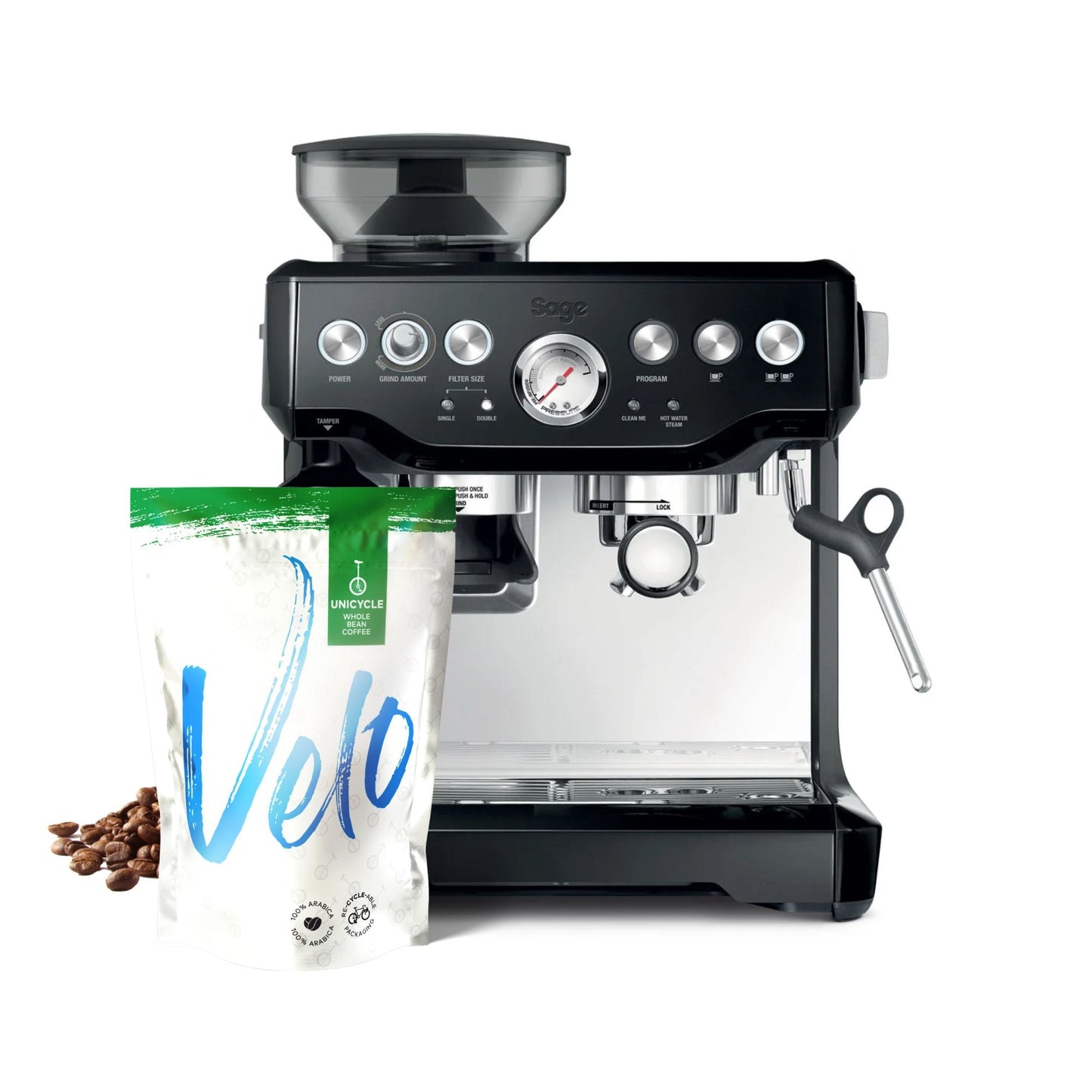 Sage Barista Express Black - Espresso Coffee Machine - Velo Coffee Roasters