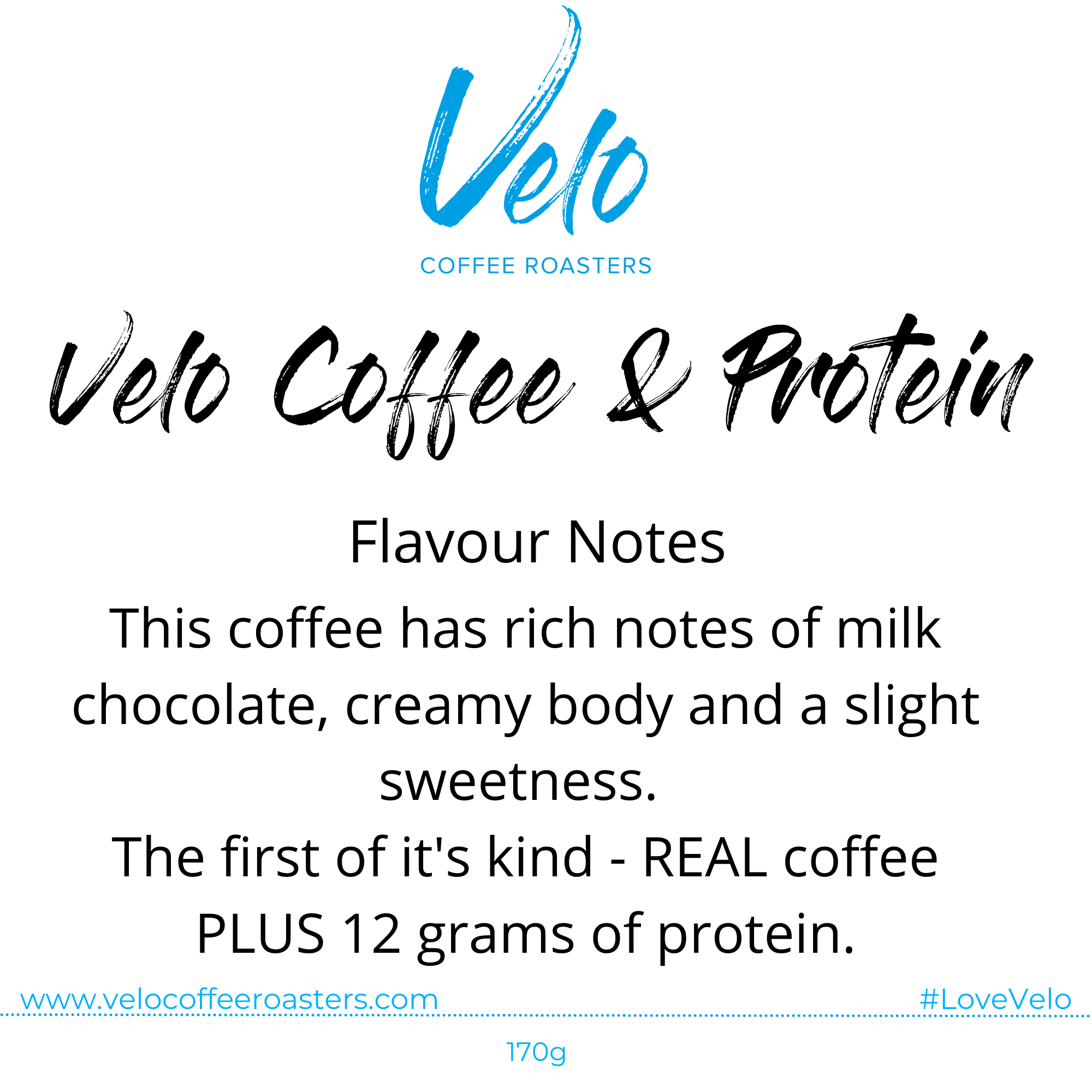 Velo Coffee + Protein - Real Coffee plus 12 Grams of Protein