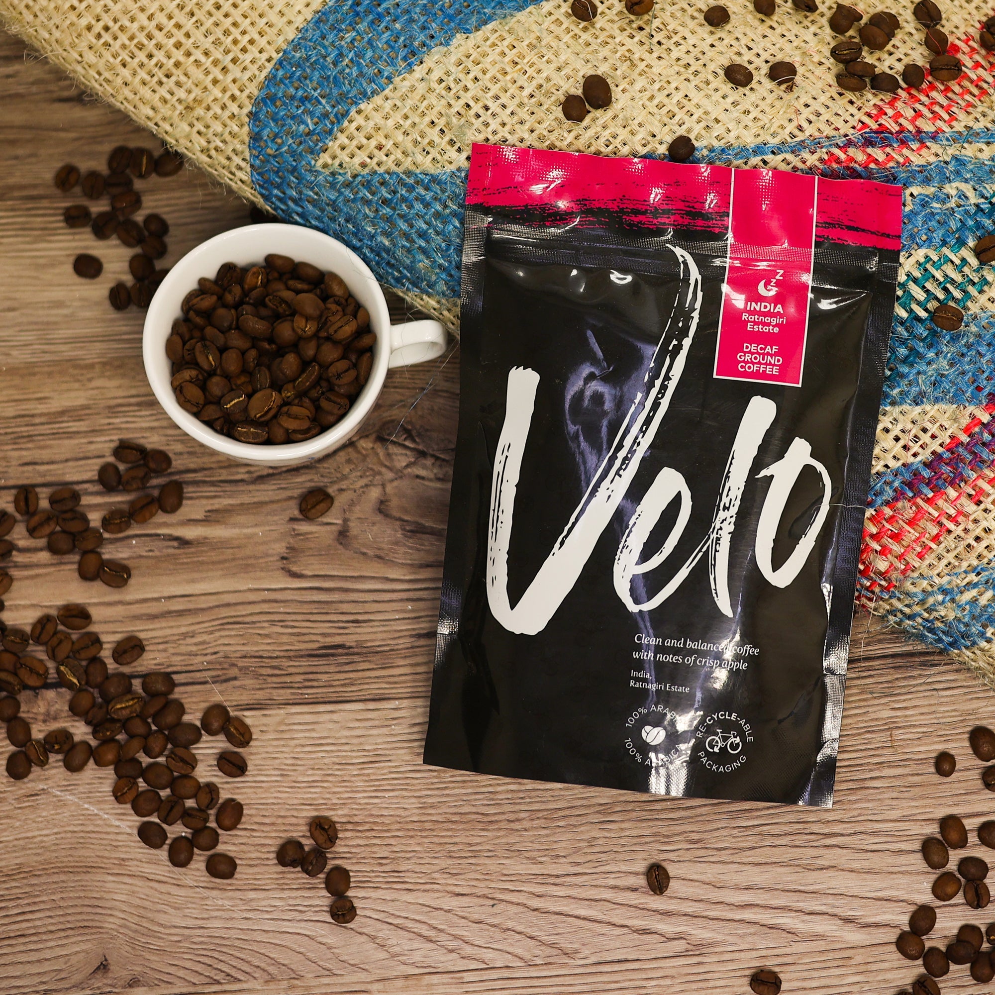Velo Coffee Roasters - Ratnagiri Estate Decaf 200g Coffee Bag India - Velo Coffee Roasters