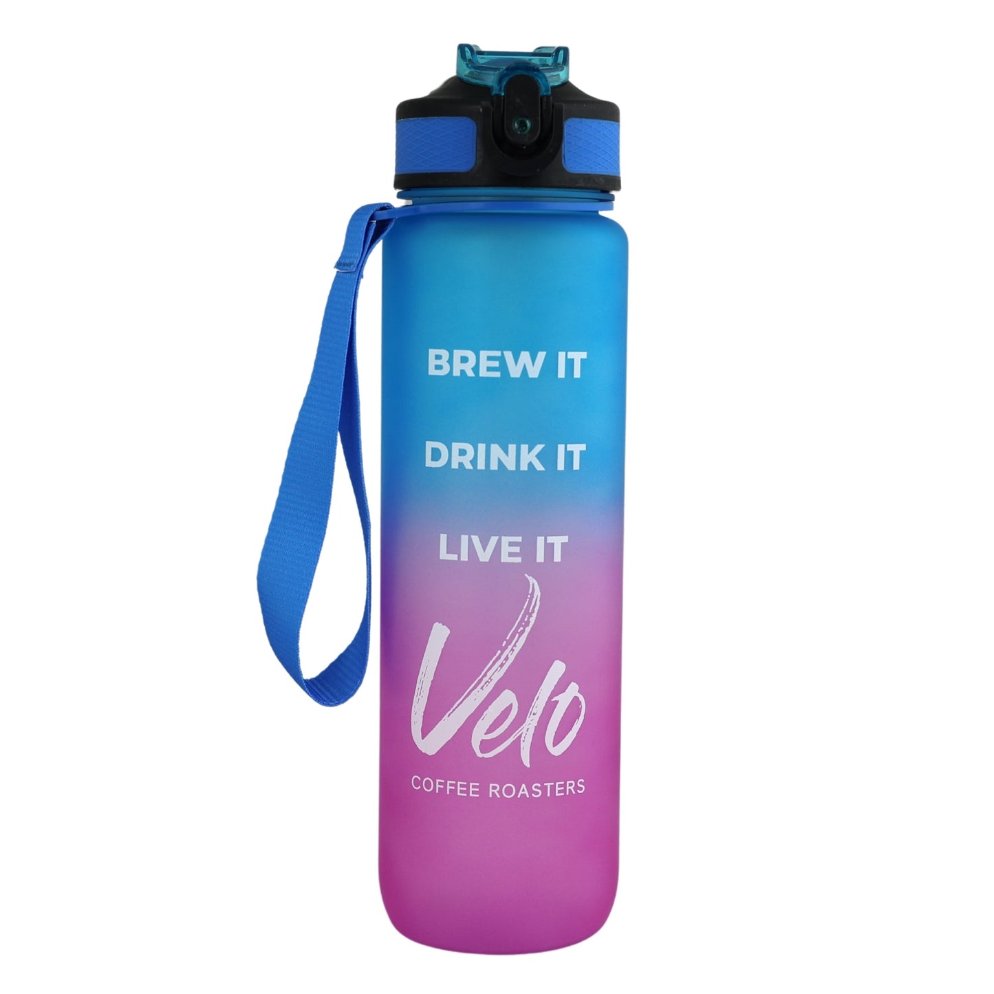 Load image into Gallery viewer, Velo Coffee Roasters Time-marked Water Bottle - 32oz - Velo Coffee Roasters
