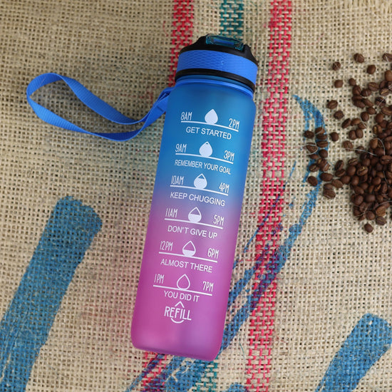 Load image into Gallery viewer, Velo Coffee Roasters Time-marked Water Bottle - 32oz - Velo Coffee Roasters
