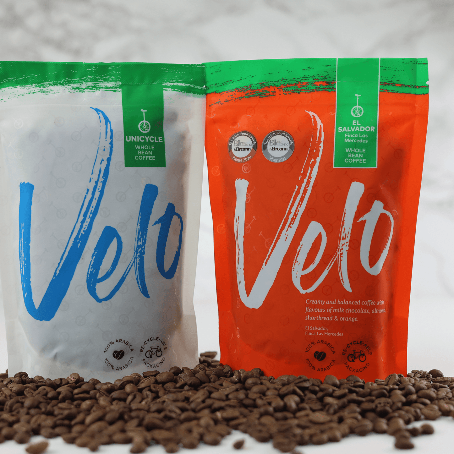 Yellow Jersey 200g and El Salvador 200g Coffee Bag Bundle - Velo Coffee Roasters